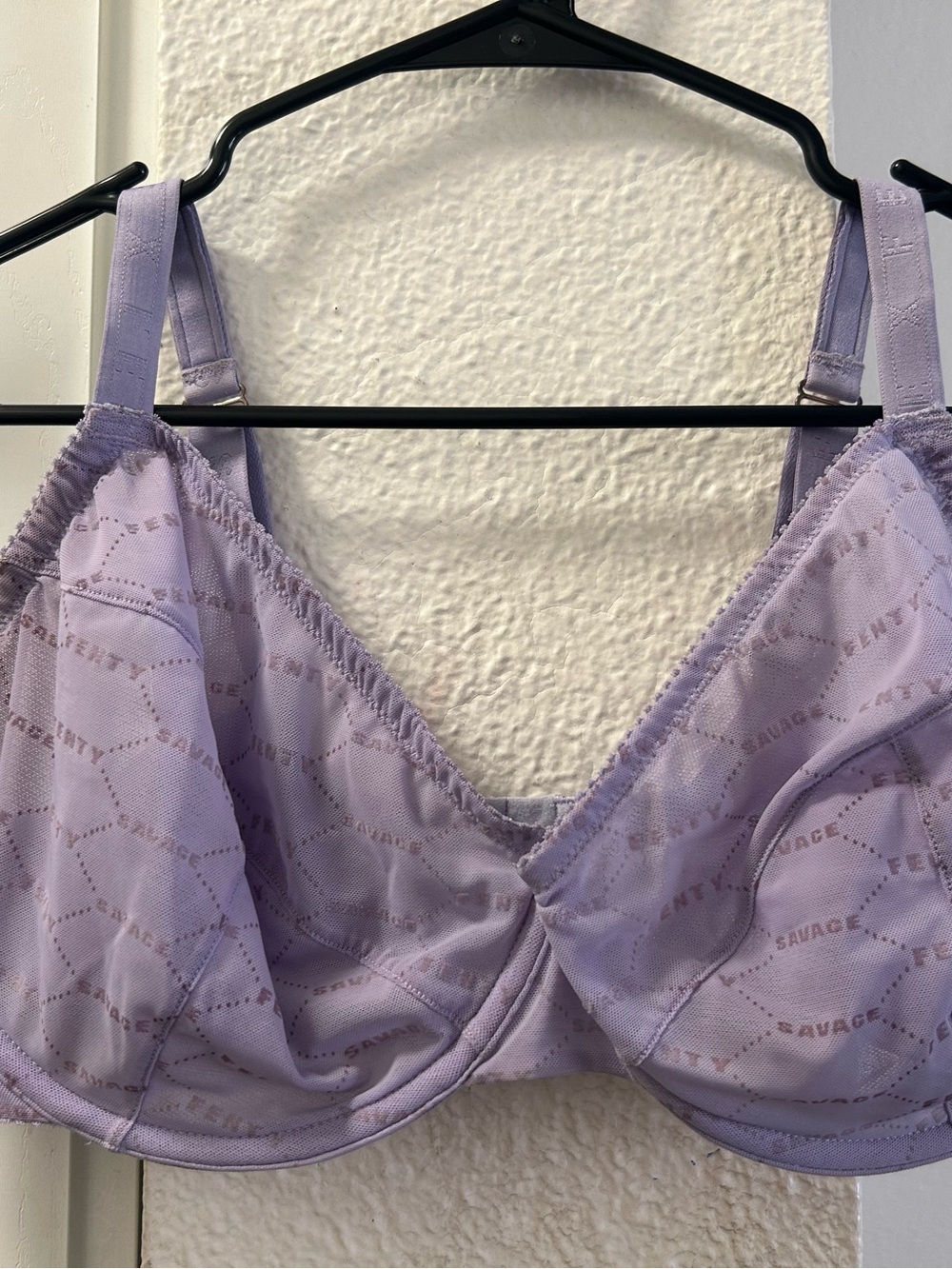 Savage X Fenty Lavender Mesh Underwire Bra